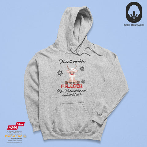Sei nett zu dem Pfleger - BioBlend Hoodie: Mode mit Mehrwert (organische Baumwolle)
