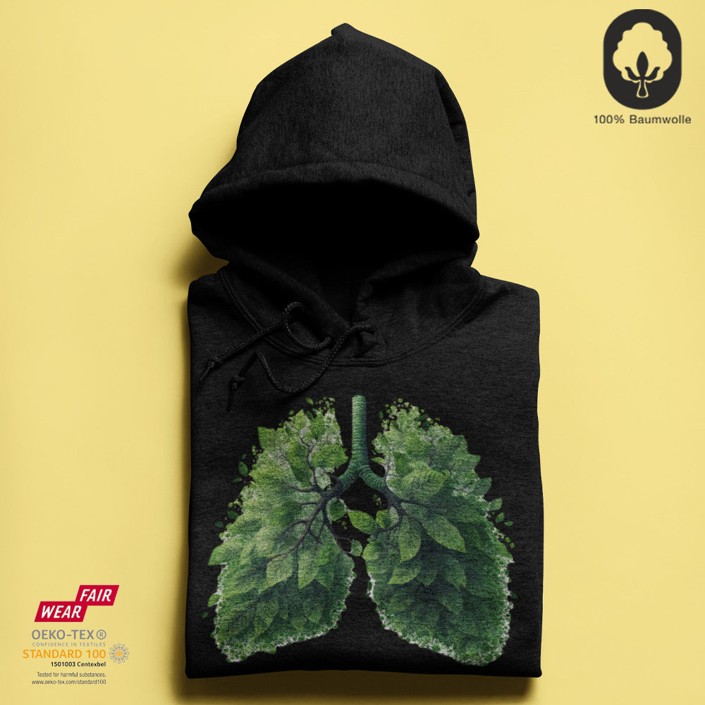 Green Lung - BioBlend Hoodie: Mode mit Mehrwert (organische Baumwolle)