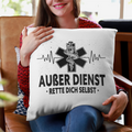 Außer Dienst - Bio Baumwolle Kissen