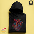 Abstract Heart - BioBlend Hoodie: Mode mit Mehrwert (organische Baumwolle)