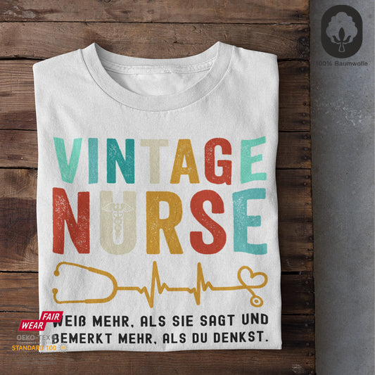Vintage Nurse - Fun Shirt