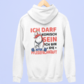 Ich darf komisch sein. Ich bin die Pflegerfachkraft - Rückendruck Premium Hoodie