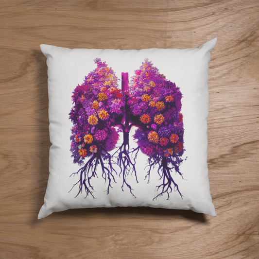 Flower Lung II - Bio Baumwolle Kissen