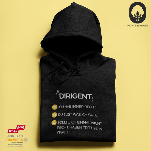 Dirigent - BioBlend Hoodie: Mode mit Mehrwert (organische Baumwolle)