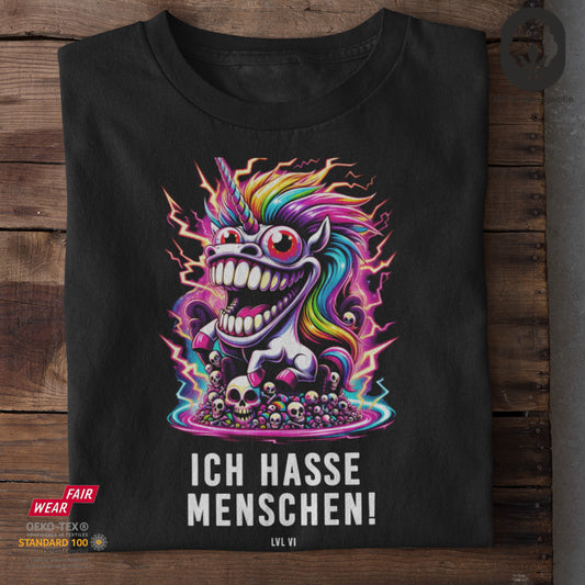 Ich hasse Menschen LvL VI- Tshirt