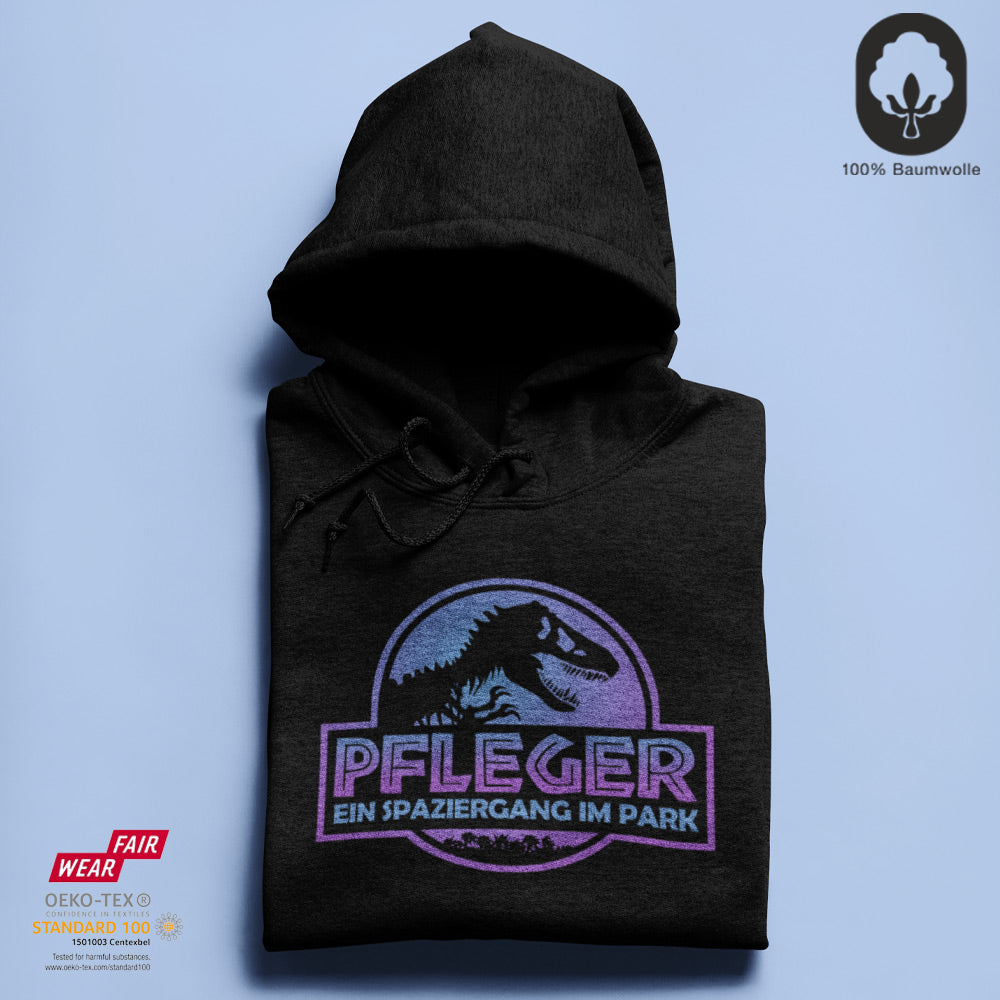 Spaziergang im Park - BioBlend Hoodie: Mode mit Mehrwert (organische Baumwolle)