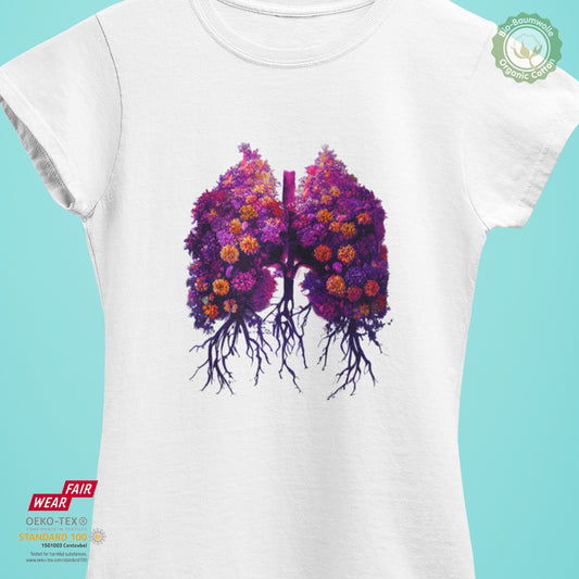 Flower Lung I - Bio Premium Frauen Tshirt