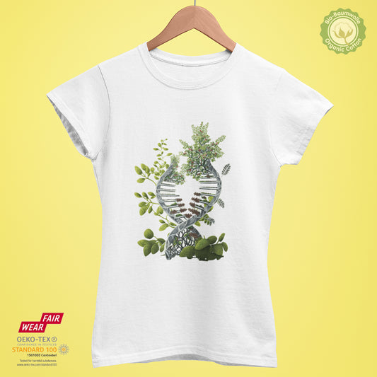 Flower DNA II - Bio Premium Frauen Tshirt