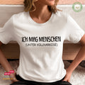 Ich mag Menschen (Unter Vollnarkose) - Bio Premium Frauen Tshirt