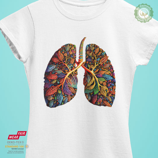 Flower Lung II - Bio Premium Frauen Tshirt