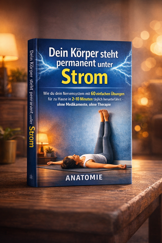 Dein Körper steht permanent unter Strom. Wie du dein Nervensystem mit 60 einfachen Übungen für zu Hause in 2–10 Minuten täglich herunterfährst