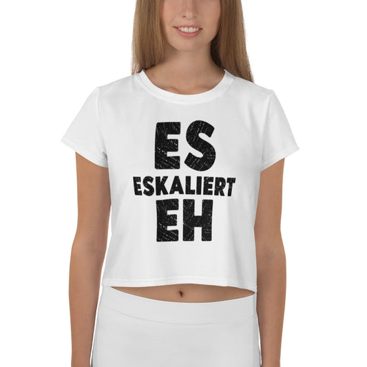 Es eskaliert eh - Crop Top