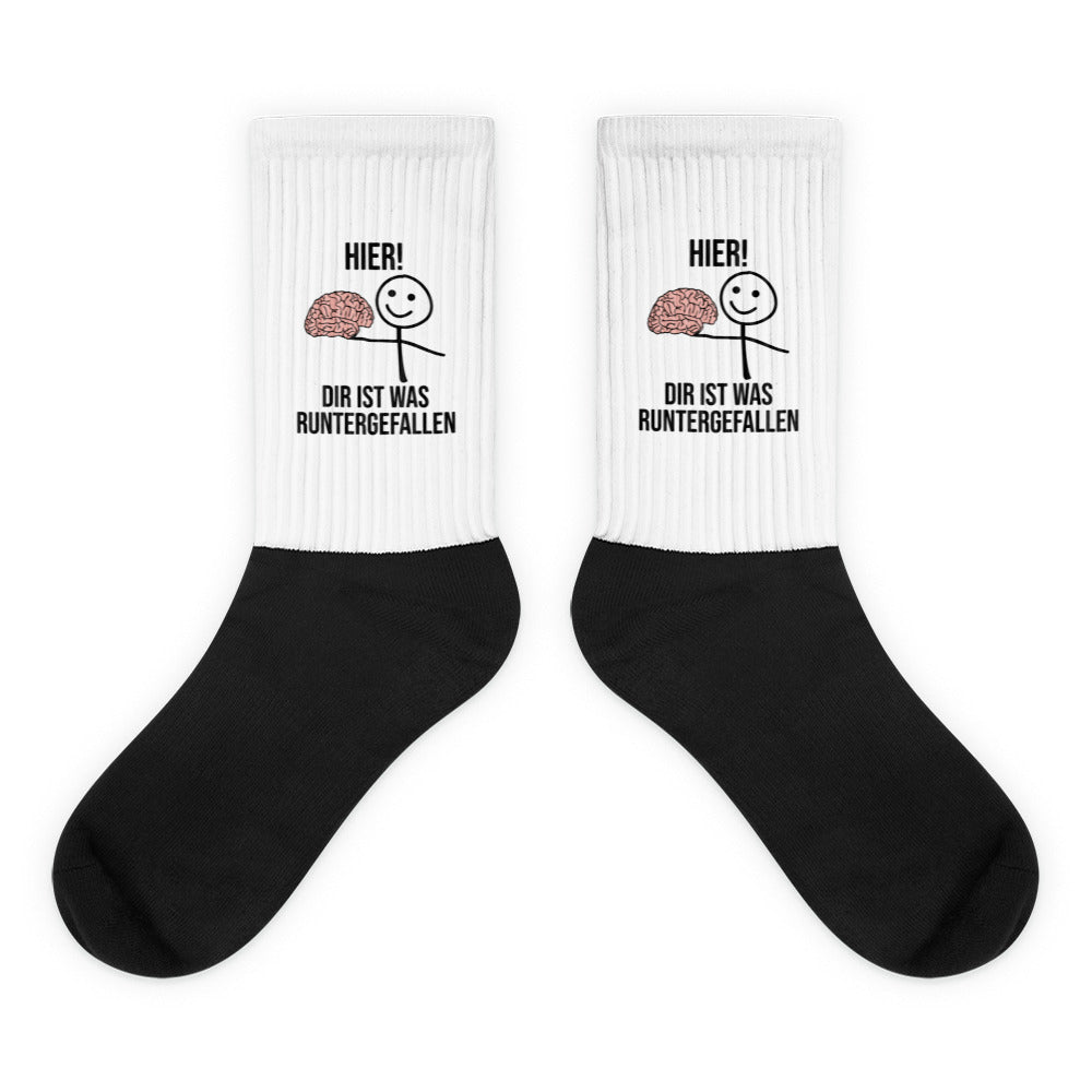 Hier! Die ist was Runtergefallen - Socken