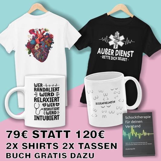 2x Shirts + 2x Tassem + Buch (PDF) gratis dazu