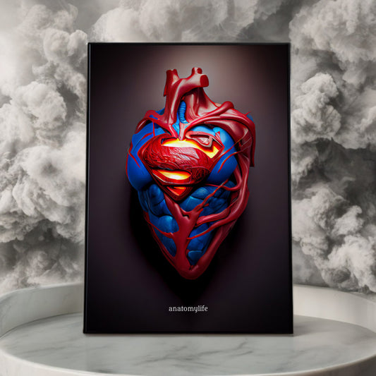 Super Heart - Poster im Hero Style