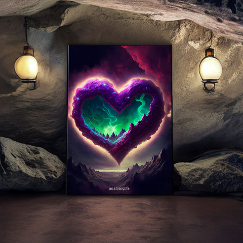 Dreamgate Heart No. 3 - Lassen Sie sich in eine andere Welt treiben - Leinwand