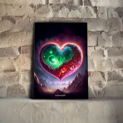 Dreamgate Heart No. 2 - Lassen Sie sich in eine andere Welt treiben - Leinwand