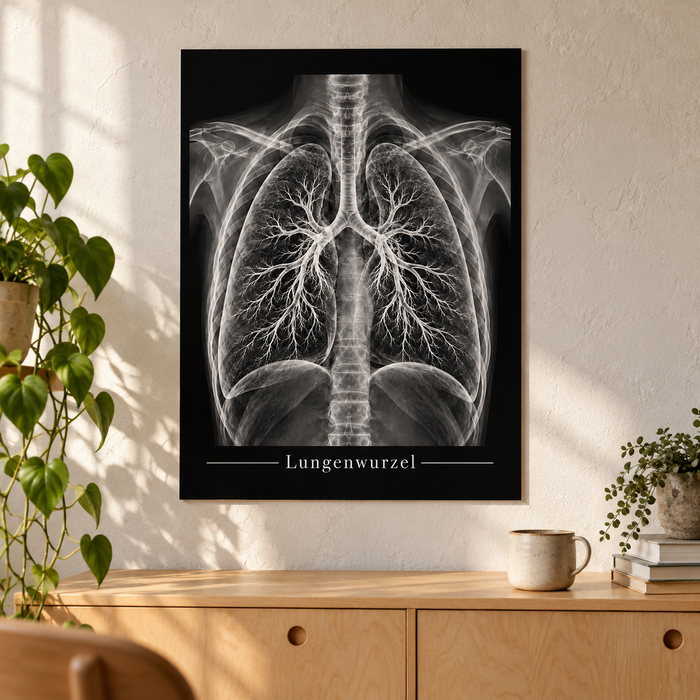 Lungenwurzel – Anatomie-Poster ohne Rahmen