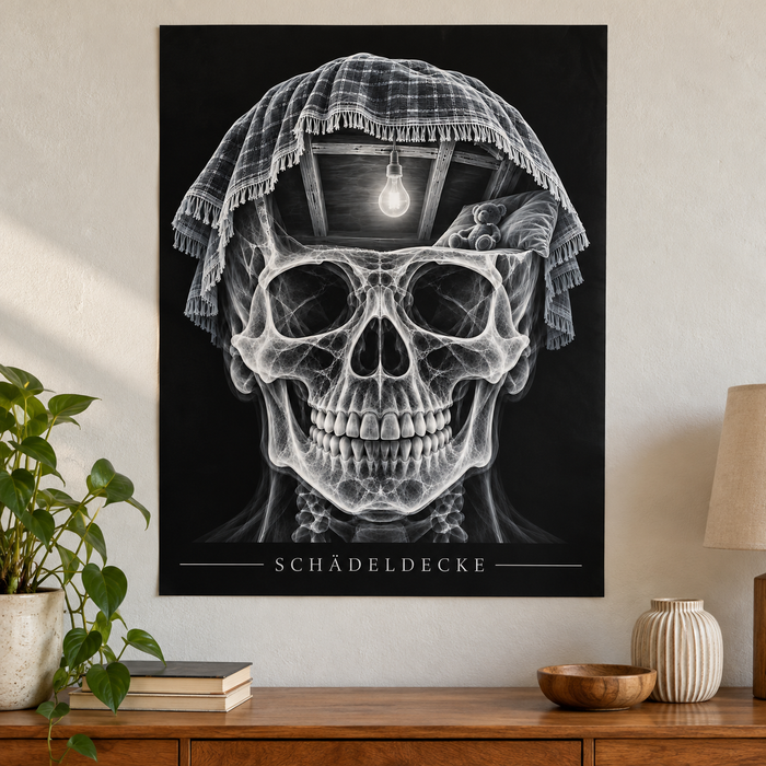 Schädeldecke – Deckenhöhle – Anatomie-Poster ohne Rahmen
