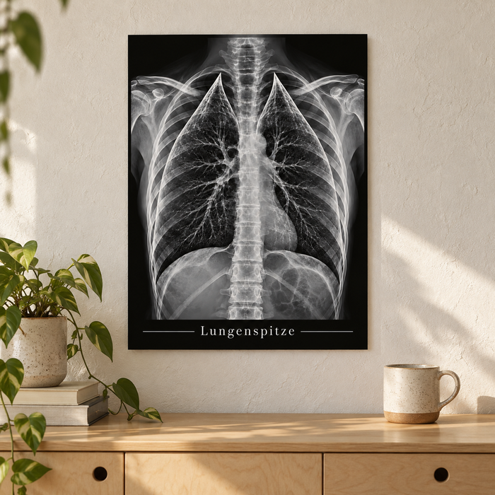 Lungenspitze – Anatomie-Poster ohne Rahmen