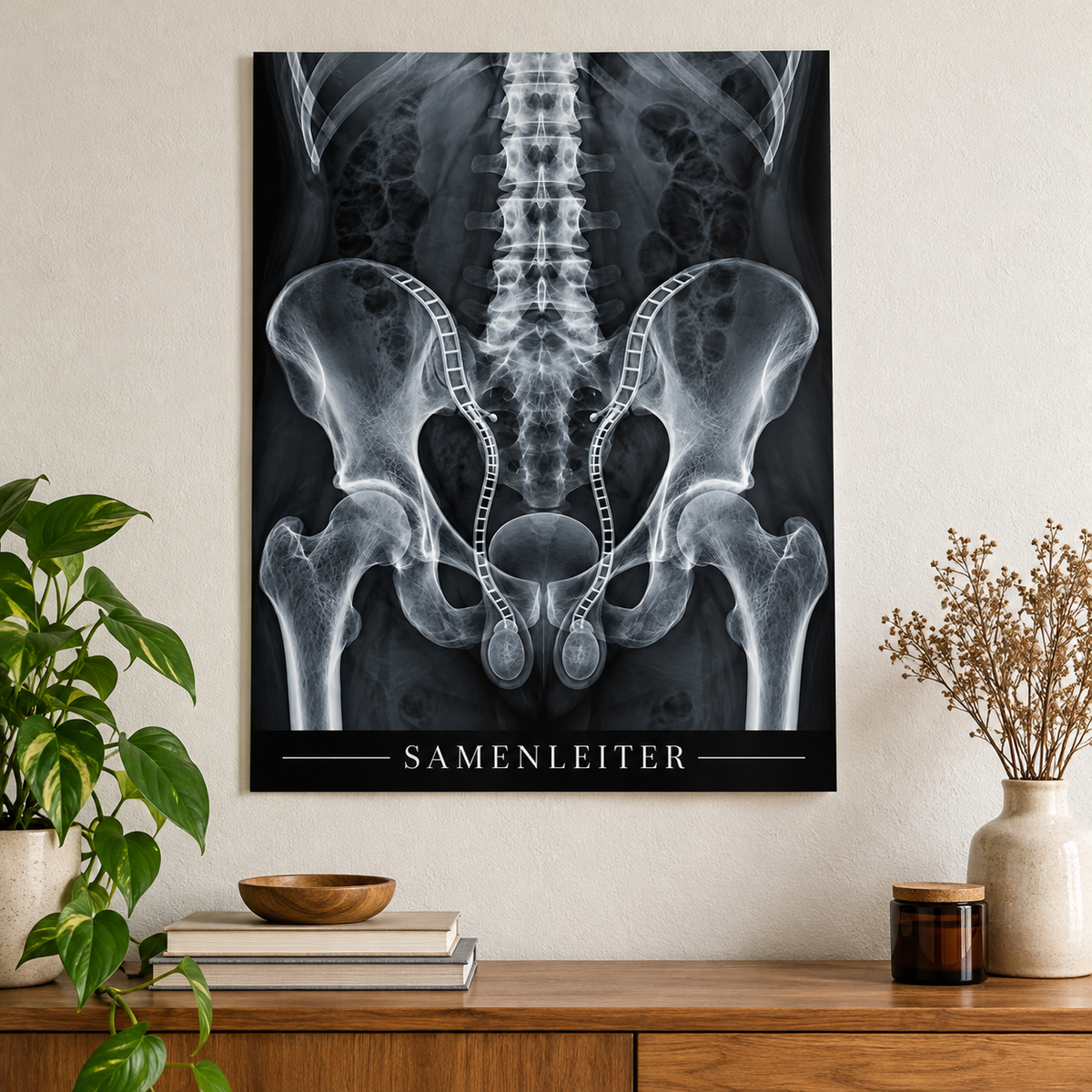 Samenleiter – Anatomie-Poster ohne Rahmen