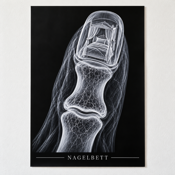 Nagelbett – Baldachin – Anatomie-Poster ohne Rahmen