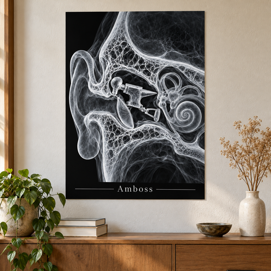 Amboss – Anatomie-Poster ohne Rahmen