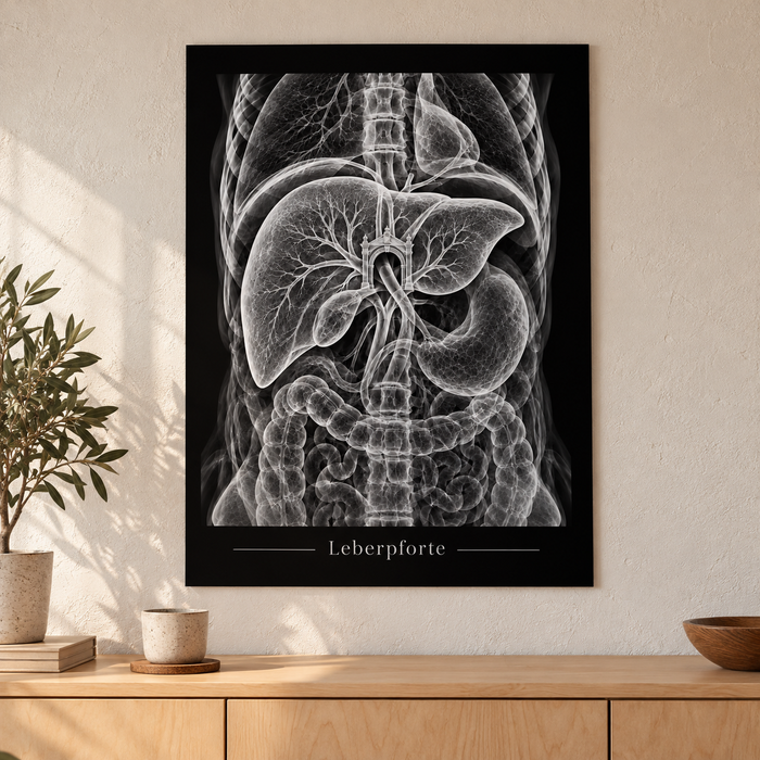 Leberpforte – Anatomie-Poster ohne Rahmen