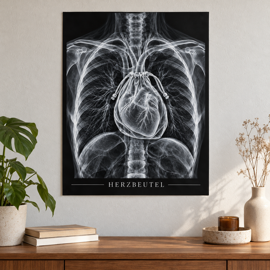 Herzbeutel – Anatomie-Poster ohne Rahmen