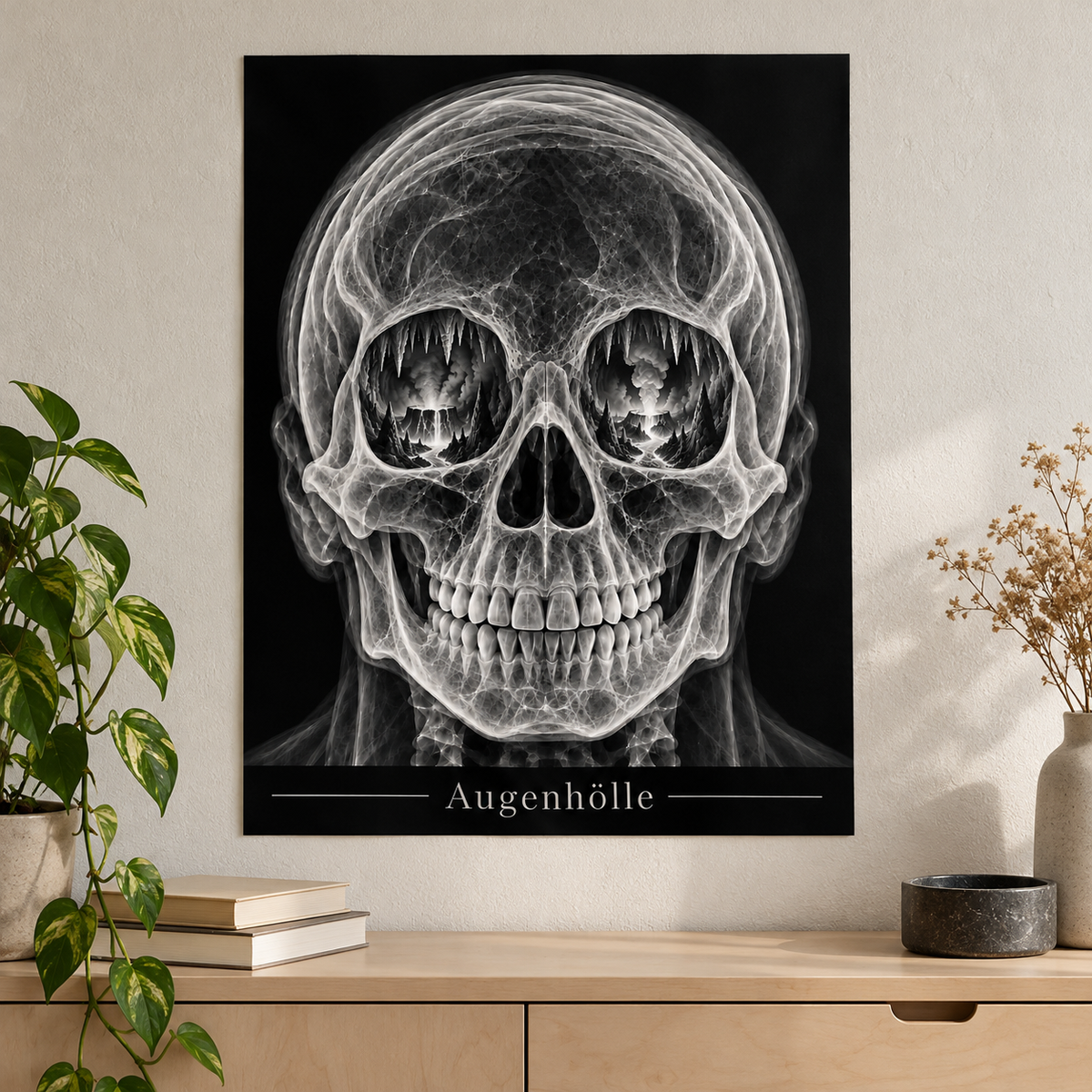 Augenhölle – Vulkanblick – Anatomie-Poster ohne Rahmen