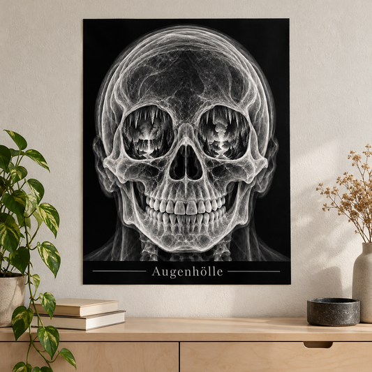 Augenhölle – Vulkanblick – Anatomie-Poster ohne Rahmen