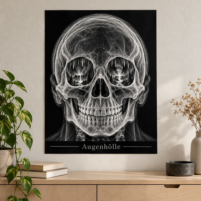 Augenhölle – Vulkanblick – Anatomie-Poster ohne Rahmen
