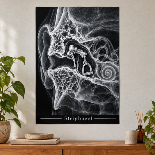 Steigbügel – Anatomie-Poster ohne Rahmen
