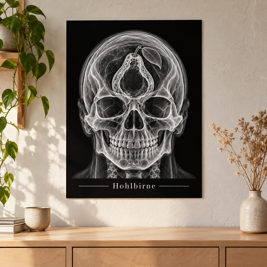 Hohlbirne – Anatomie-Poster ohne Rahmen