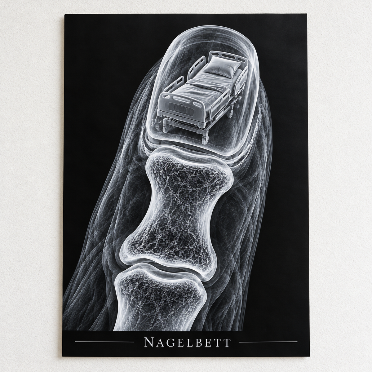 Nagelbett – Klinikbett – Anatomie-Poster ohne Rahmen