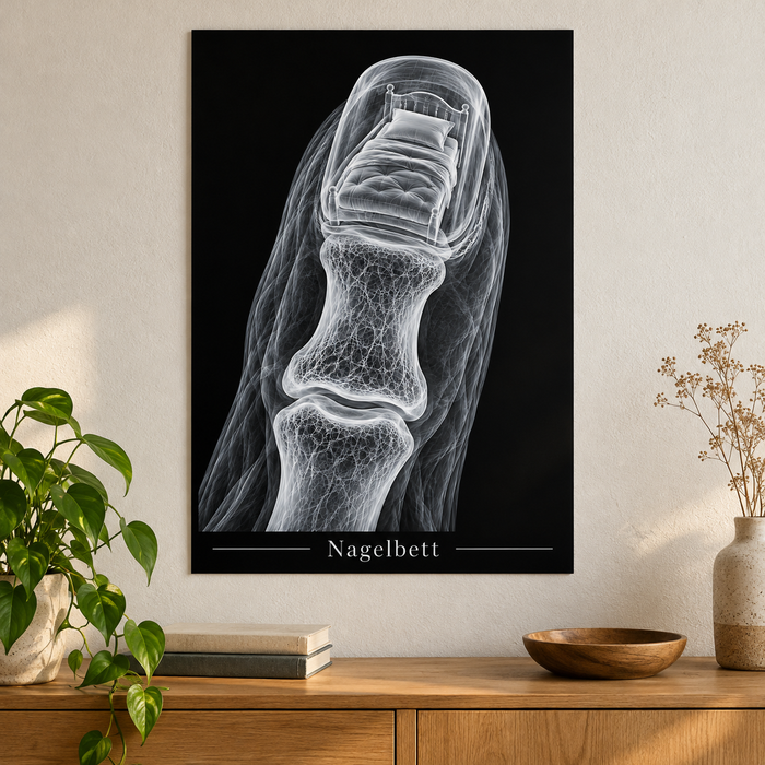 Nagelbett – Anatomie-Poster ohne Rahmen