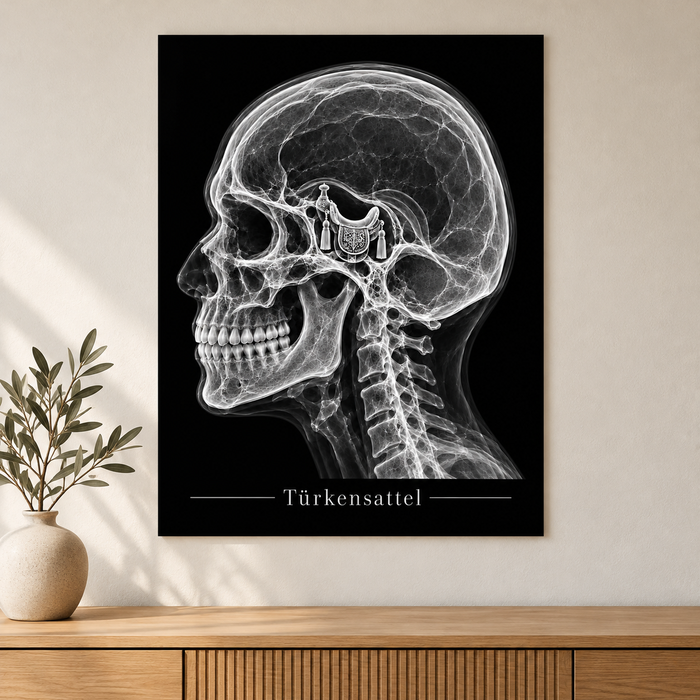Türkensattel – Anatomie-Poster ohne Rahmen