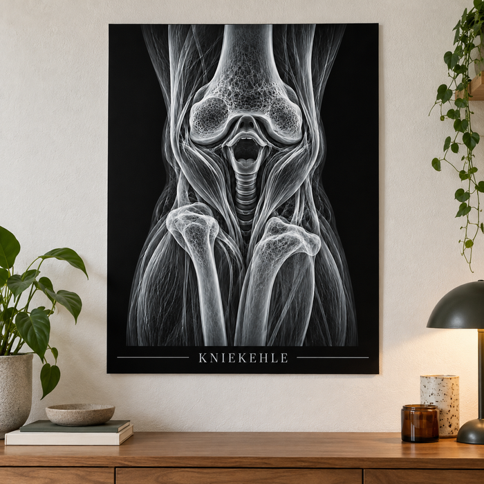 Kniekehle – Anatomie-Poster ohne Rahmen