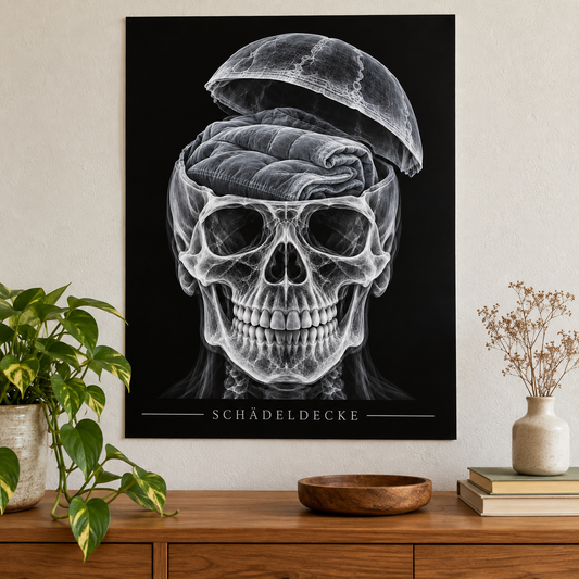 Schädeldecke – Deckenstapel – Anatomie-Poster ohne Rahmen