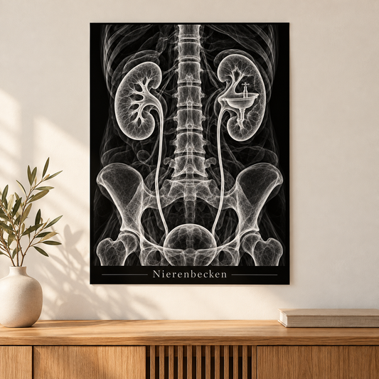 Nierenbecken – Anatomie-Poster ohne Rahmen