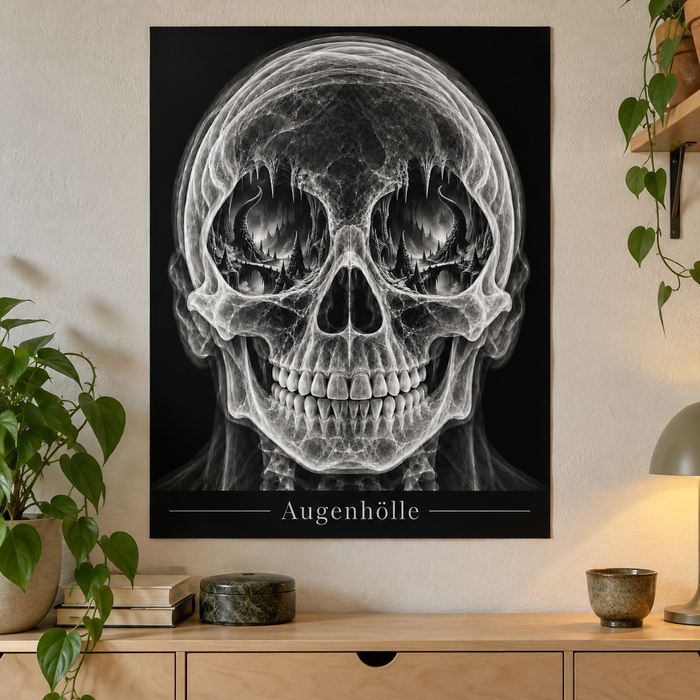 Augenhölle – Schattenbrücken – Anatomie-Poster ohne Rahmen