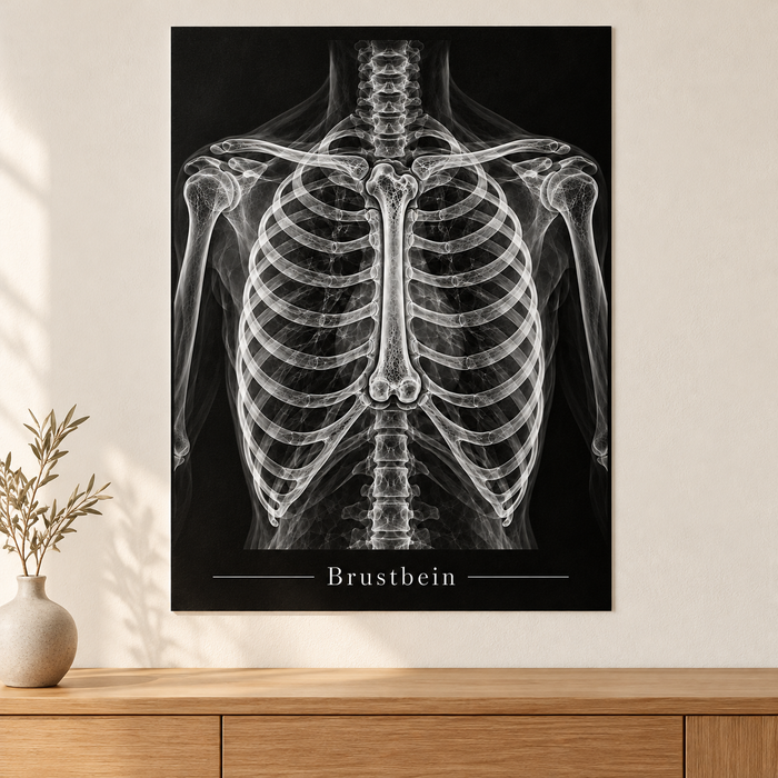 Brustbein – Anatomie-Poster ohne Rahmen