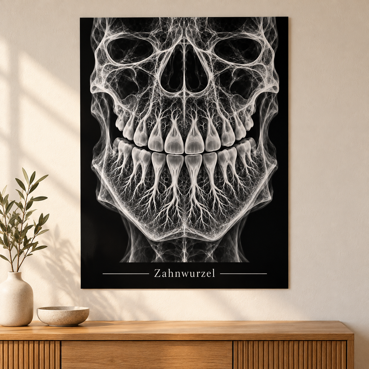 Zahnwurzel – Anatomie-Poster ohne Rahmen