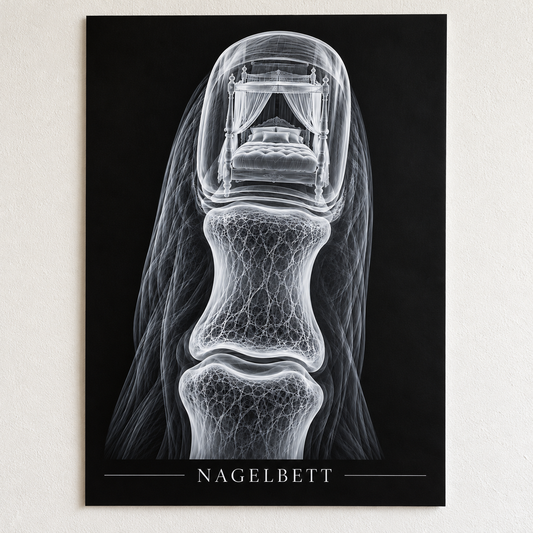Nagelbett – Himmelbett – Anatomie-Poster ohne Rahmen