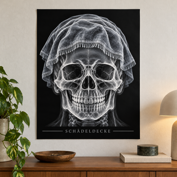 Schädeldecke – Fransendecke – Anatomie-Poster ohne Rahmen