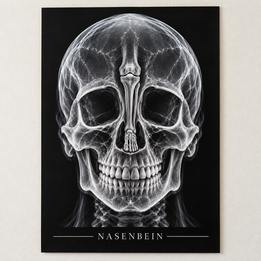 Nasenbein – Anatomie-Poster ohne Rahmen
