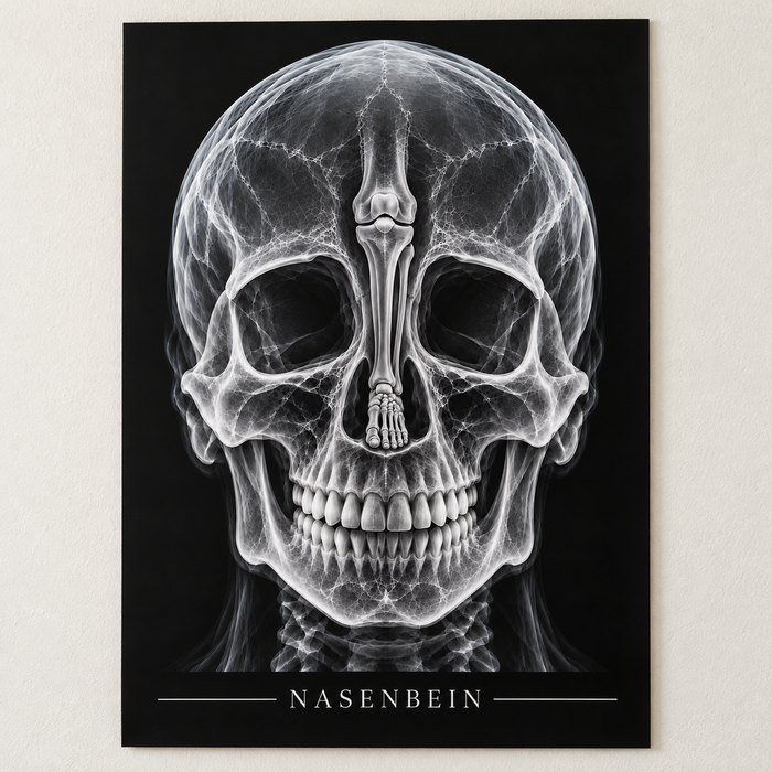 Nasenbein – Anatomie-Poster ohne Rahmen