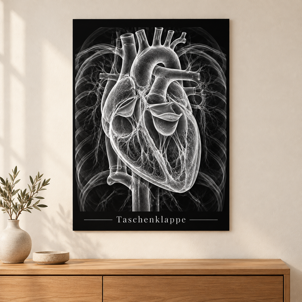 Taschenklappe – Anatomie-Poster ohne Rahmen
