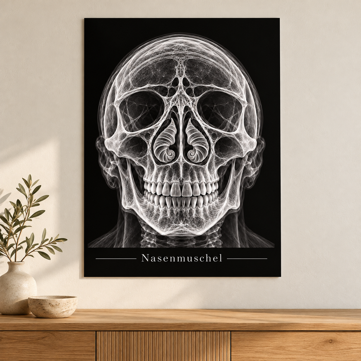 Nasenmuschel – Anatomie-Poster ohne Rahmen