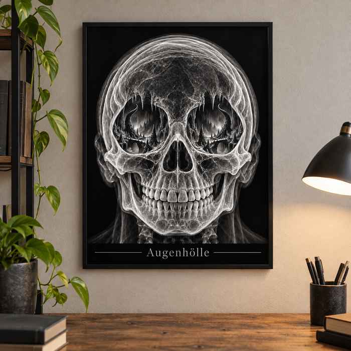 Augenhölle – Schattenbrücken – Poster mit schwarzem Rahmen